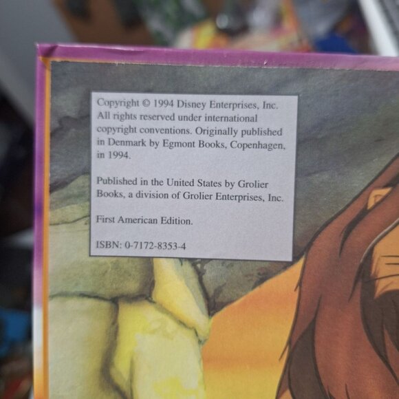 Disney Hardcover Books Vintage Lion King 101 Dalmations Lilo Stitch Picnic 90s - Picture 9 of 11